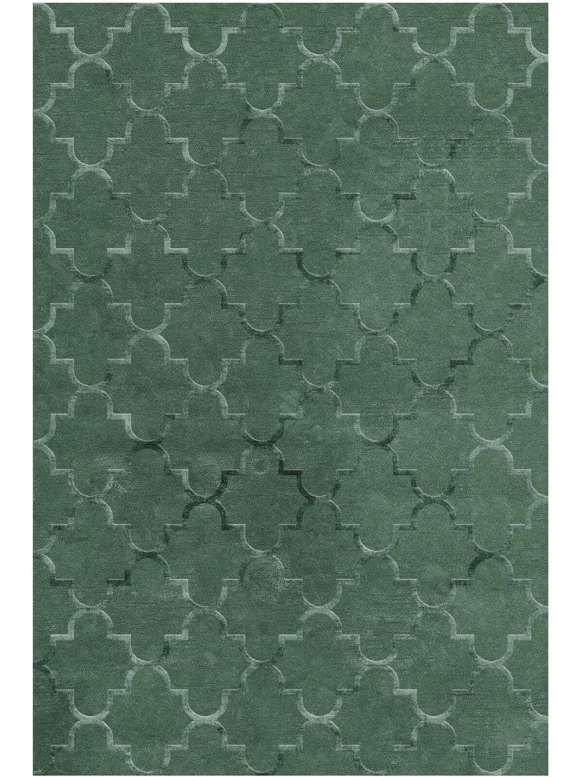 Sapphire Hand-Tufted Wool & Silk Rug - Emerald view 1