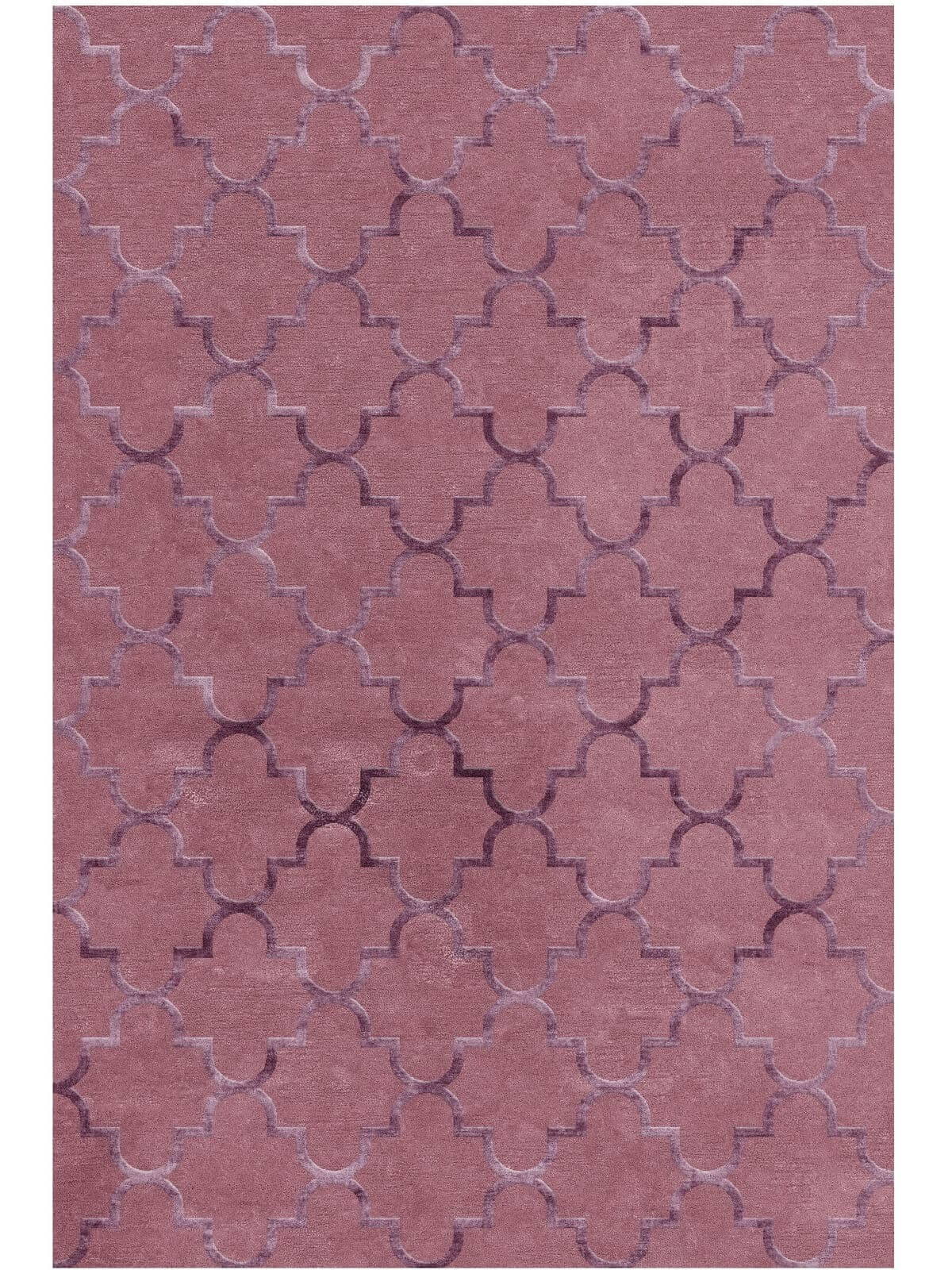 Sapphire Hand-Tufted Wool & Silk Rug - Velvet Grape view 1