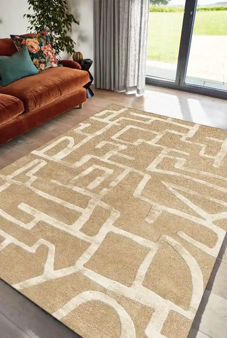Volara Contemporary Hand-Tufted Wool Rug view 2