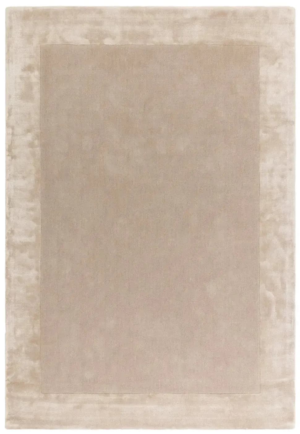 Haven Calm Border Wool & Viscose Bedroom Rug view 2