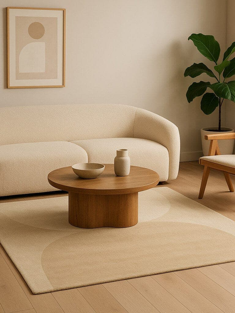 Caramel Warm Amber Dining Table Rug view 2