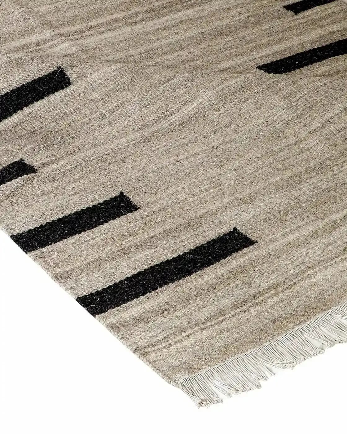 Bar Flatweave Artisan Wool Rug view 2