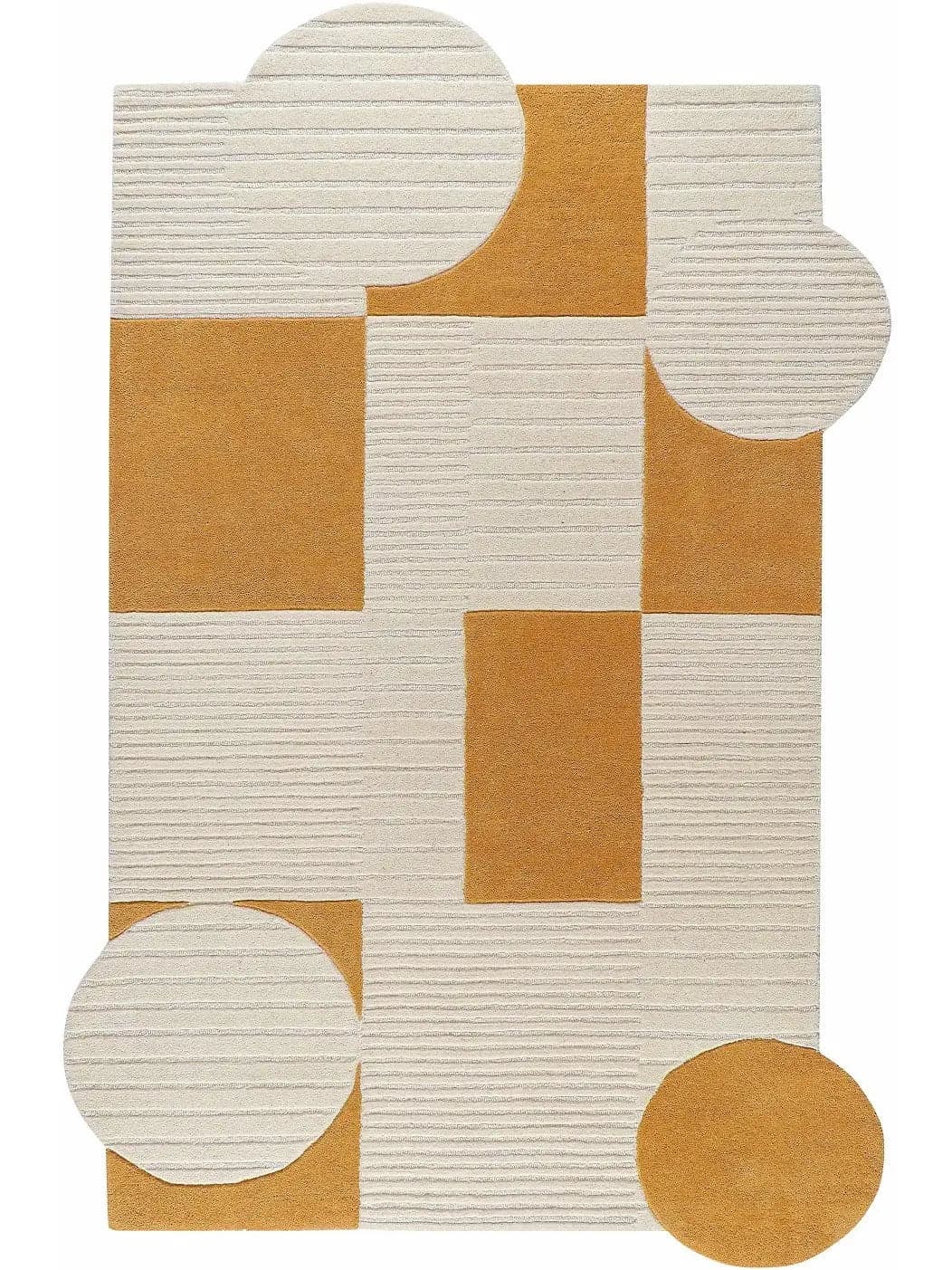 Overflow Geometric Hand-Tufted Wool Rug view 1