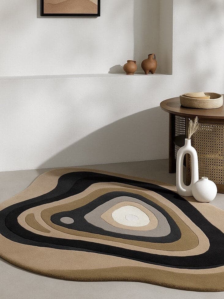 Niva Hand-Tufted Sculpted Wool Rug view 2