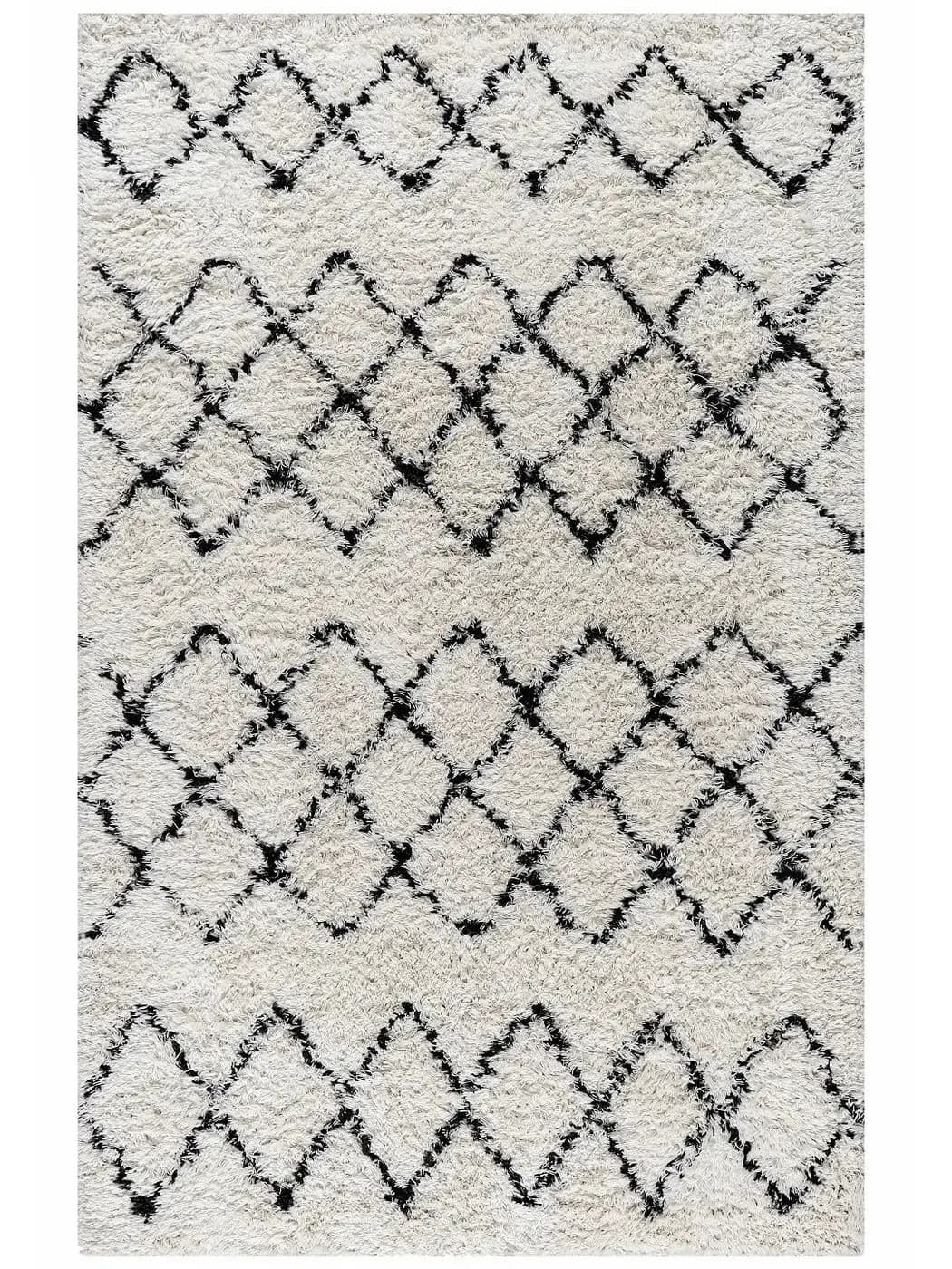 Nordic Shaggy High-Pile Wool Rug - Handcrafted Shaggy Rugs