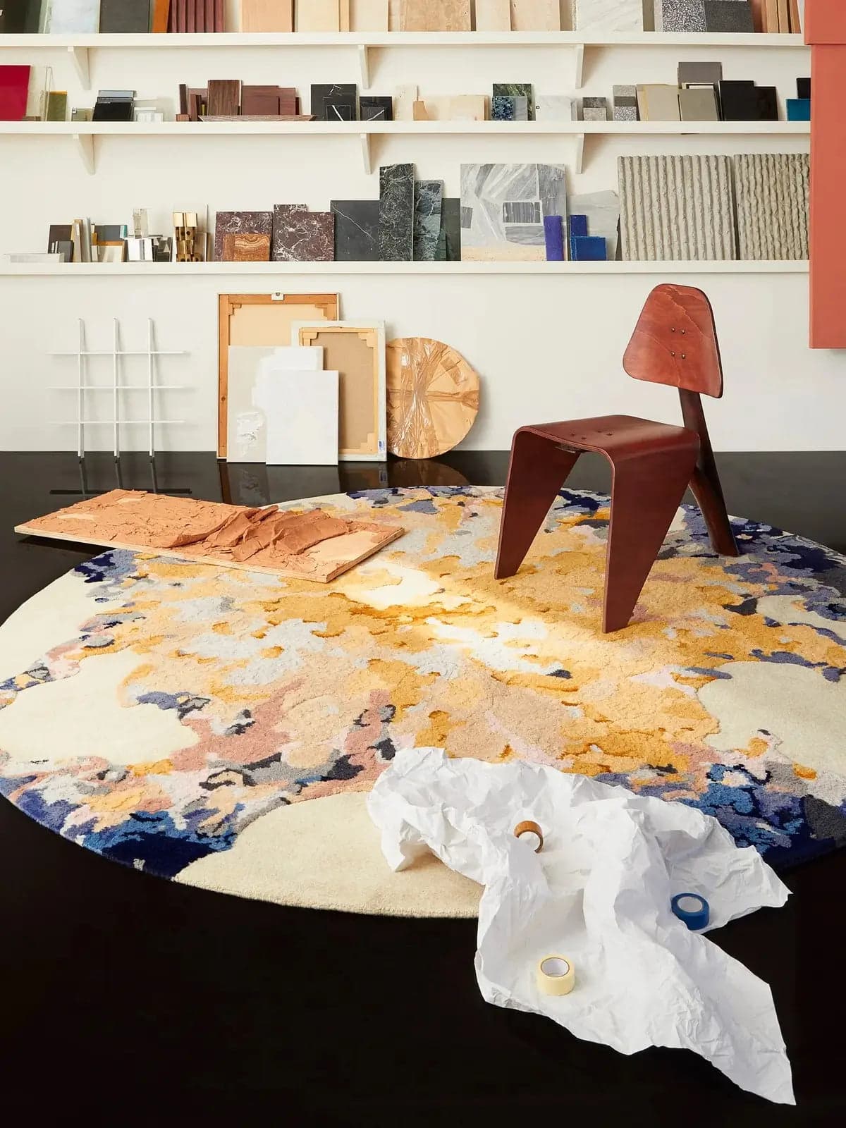 Formation Trilogy Organic Round Rug view 2