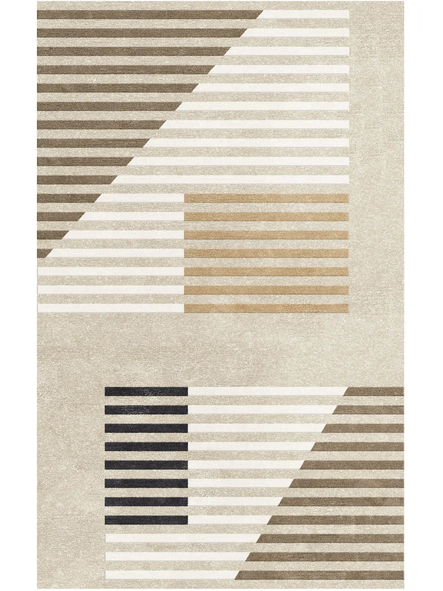 Bridge Low-Profile Designer Dining Rug - Handcrafted Dining Room Rugs