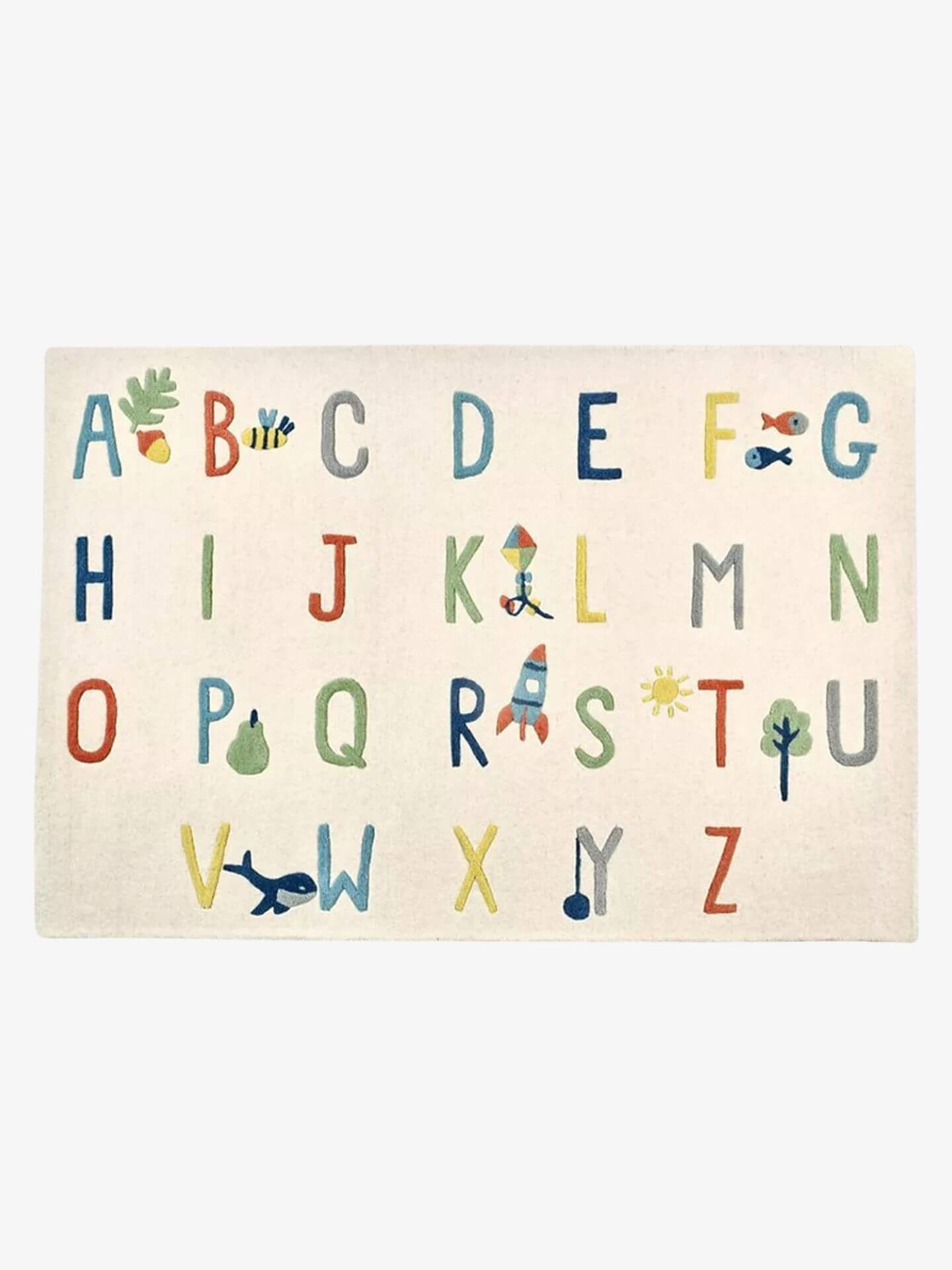 Alphabet Contemporary Tufted Rug - Handcrafted Hand Tufted Rugs