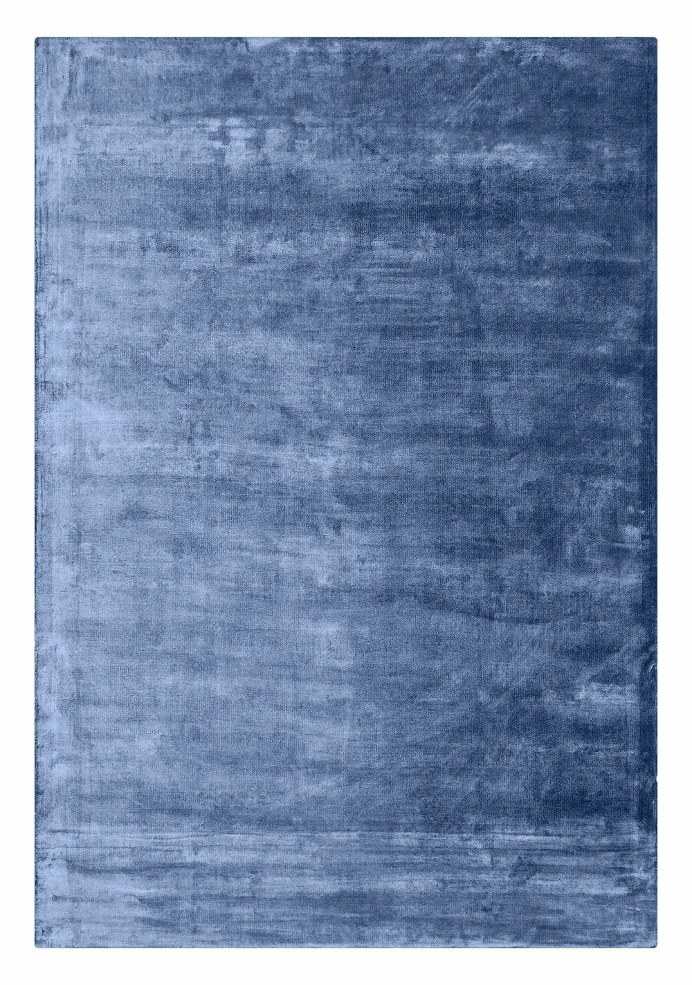 Solid Viscose Midnight Blue Handloom Rug - Handcrafted Handloom Rugs