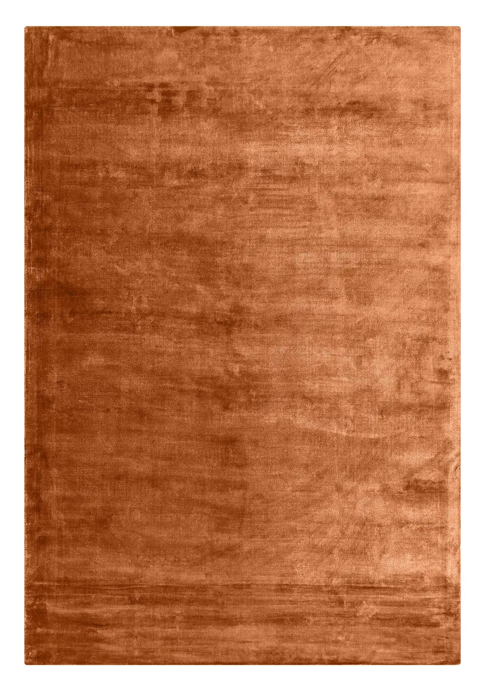 Solid Viscose Copper Handloom Rug - Handcrafted Handloom Rugs