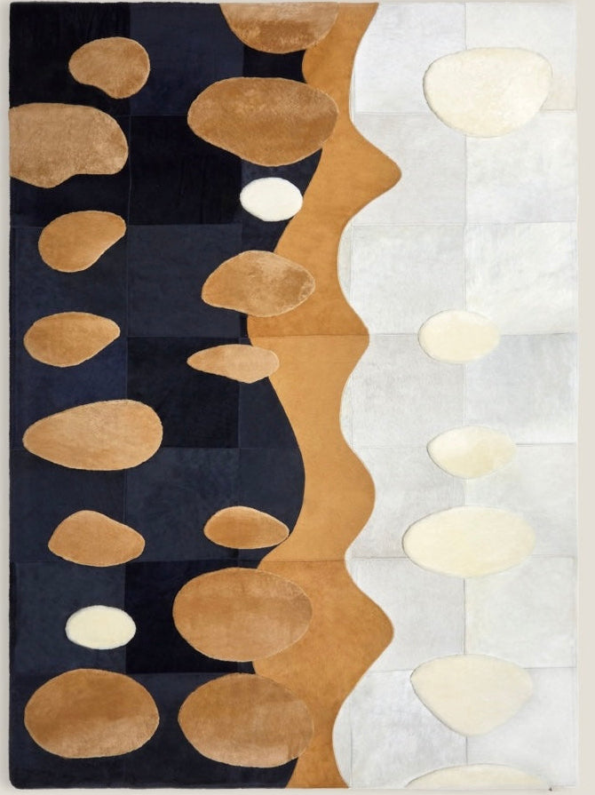 Valen Grand Salon Wool & Silk Rug - Handcrafted Living Room Rugs