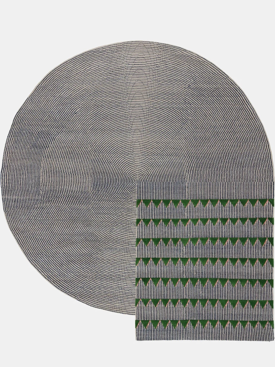 C-Series Plaster Sculpted Living Rug - Handcrafted Living Room Rugs