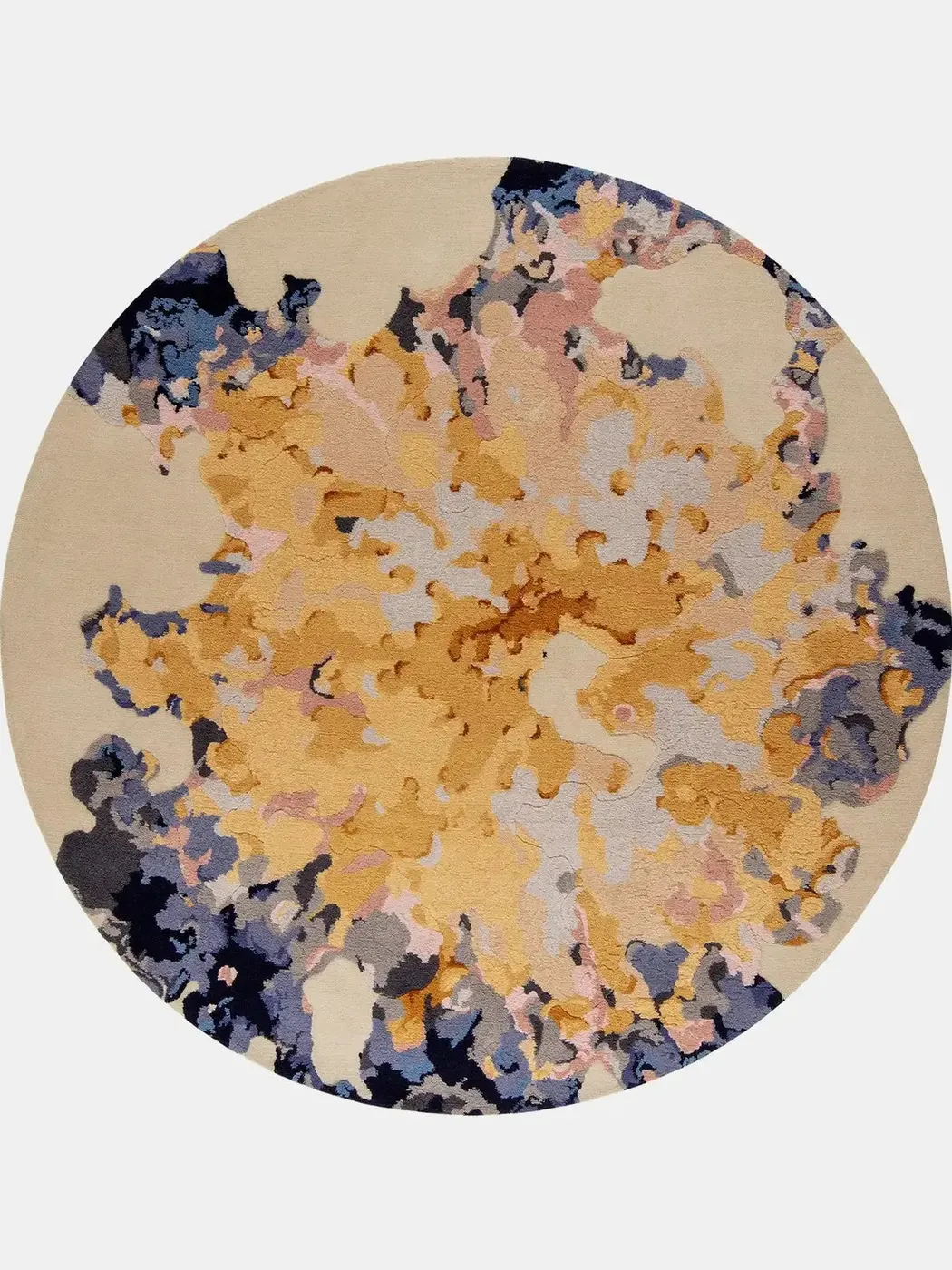 Formation Trilogy Organic Round Rug - Handcrafted Living Room Rugs