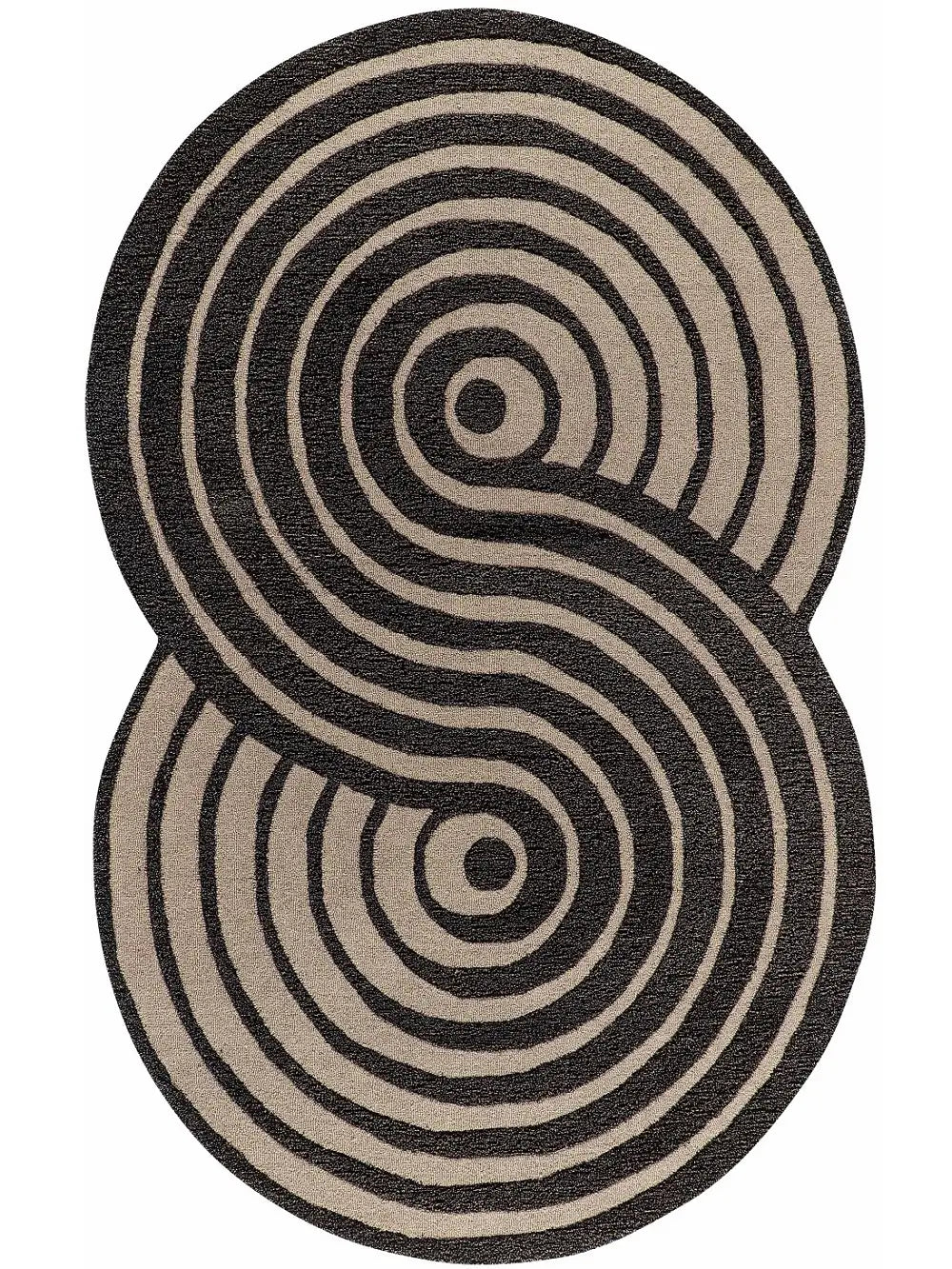 Crescent High-Pile Sculpted Rug - Handcrafted Shaggy Rugs
