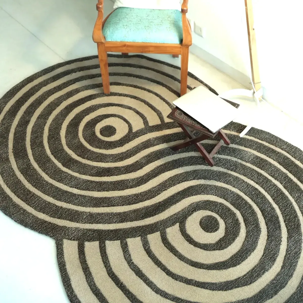 Crescent High-Pile Sculpted Rug view 2