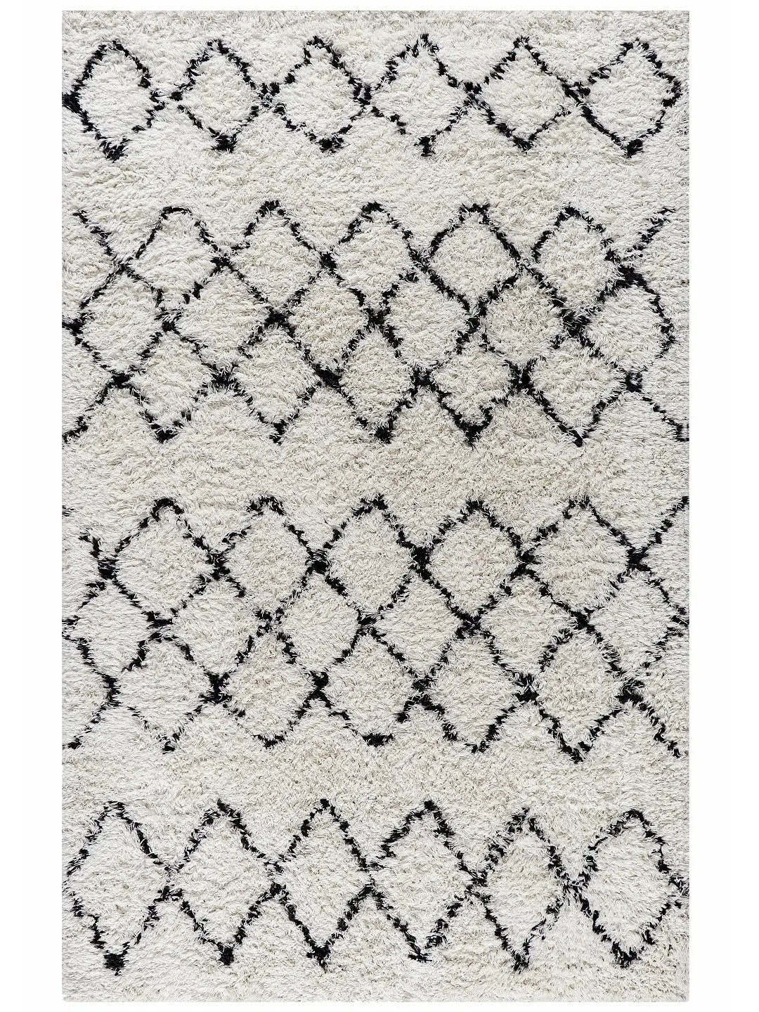 Nordic Shaggy High-Pile Wool Rug - Handcrafted Shaggy Rugs